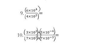 Scientific Notation Problem Solving Practice
