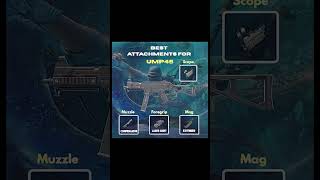 BEST ATTACHMENTS FOR UMP45 #bgmi #pubgmobile #viral #viralshorts