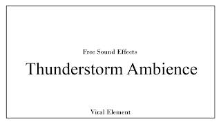 Thunderstorm Ambience | High Quality, Free Download
Subscribe = Unlimited license to use all content on the channel!
Not subscribed = No license!
Download link – (for subscribers only):
https://www.dropbox.com/scl/fi/c4blu01kwoz7tq6fwmq62/Thunderstorm-Ambience-No-Copyright.mp4?rlkey=93lfox4lvcmtlx3nw0ht3n17k&st=kjbsgj7a&dl=0
CRAZY OFFER FOR THE FIRST 10.000 SUBS! READ BELOW!
We are currently uploading thousands of free video effects & sound effects, the more people who subscribe to our channel, the faster we will upload.
When we reach 100.000 subscribers, we will create a website with all our VFX/SFX organized in categories with a built-in search function. The first 1.000 subscribers will get FREE ACCESS forever with unlimited downloads!
You can request specific SFX/VFX in the comment section.
Sincerely,
VIRAL Element
Tags:
#ThunderstormAmbience #ThunderstormSounds #NoCopyrightSounds #FreeSoundEffects #RoyaltyFreeAudio #AmbientSounds #RainAndThunder #StormAmbience #NatureSounds #RelaxingSounds Thunderstorm Ambience | High Quality, Free Download