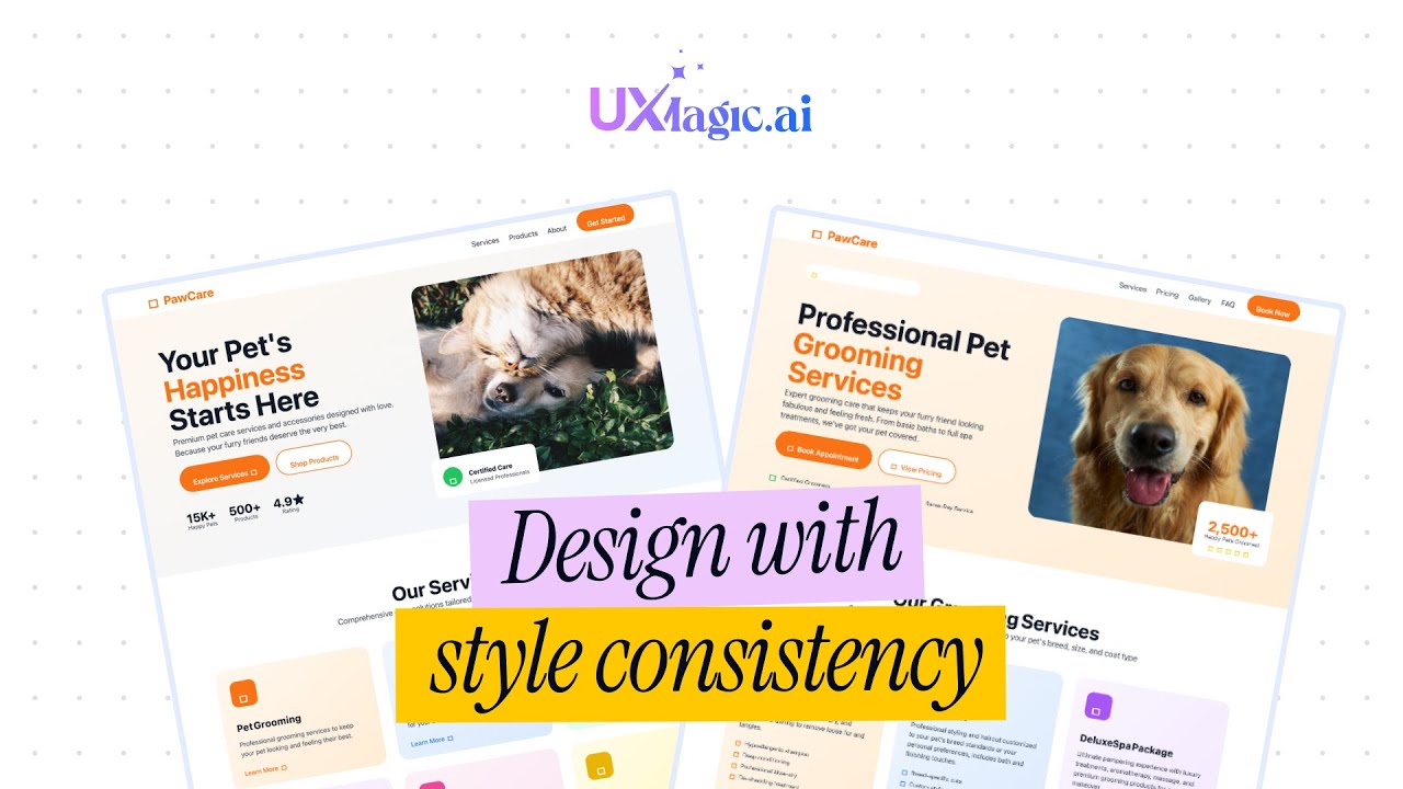 Generate Consistent UI Styles from Reference | UXMagic AI Design Tool Tutorial