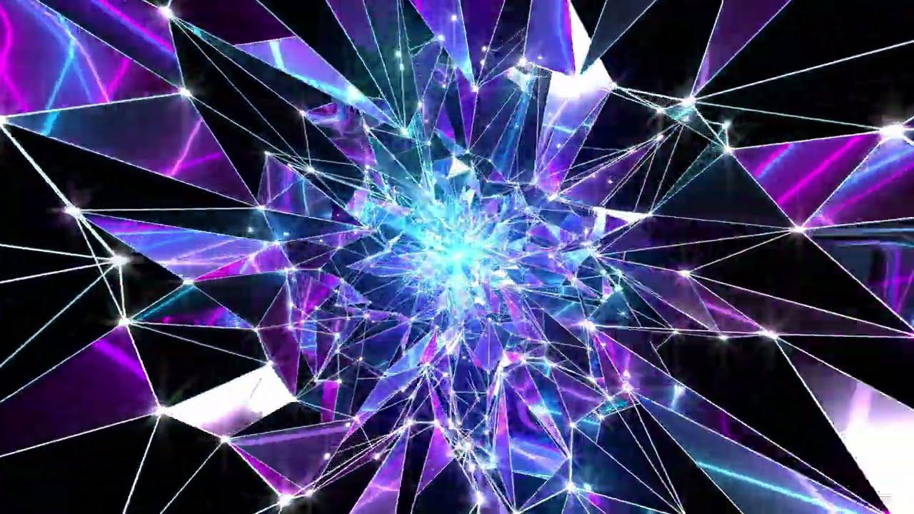 10 Hours 4K Gowing Neon Tunnel Purple Light | Background Party