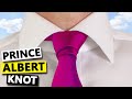 How to Tie a Prince Albert Knot: a necktie knot to crown your outfit with
