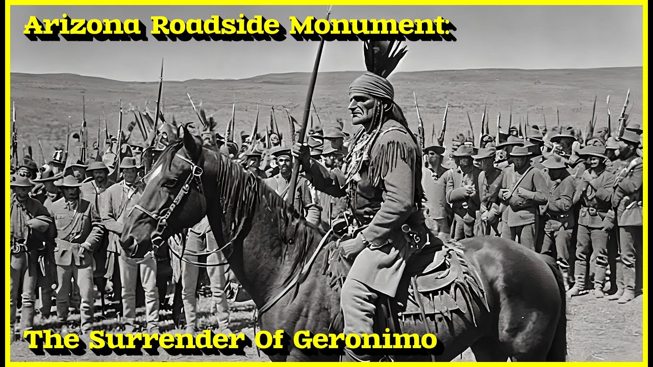 Roadside Monument To Geronimo's Surrender, Route 80 near Douglas Arizona.