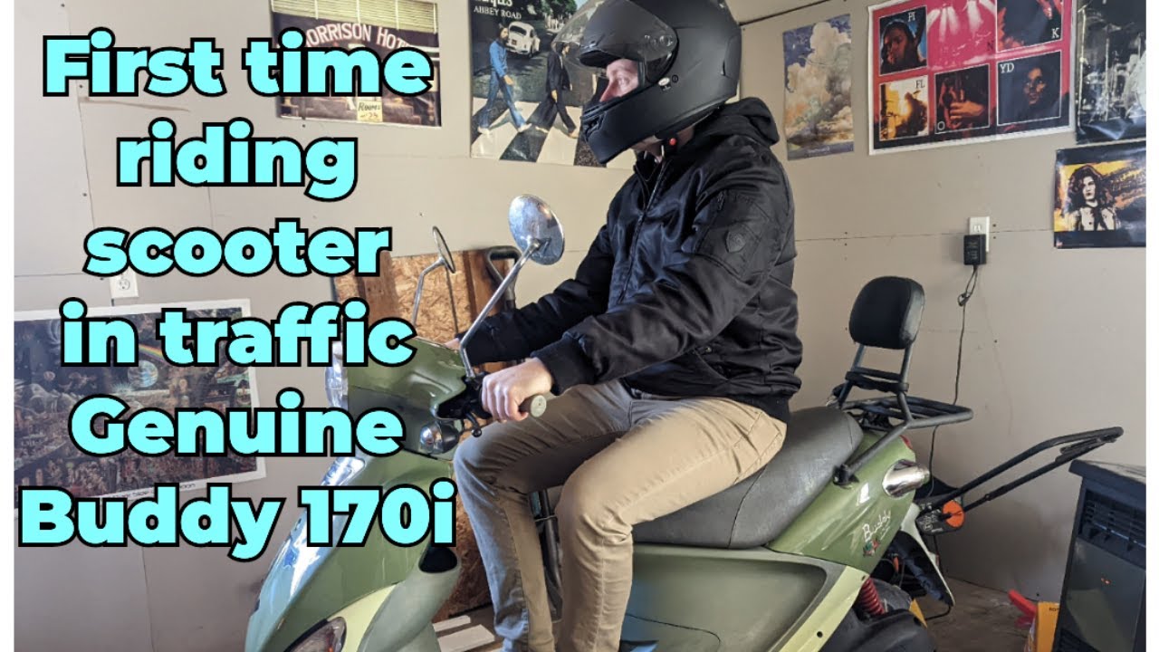 First time riding scooter in traffic Genuine Buddy 170i