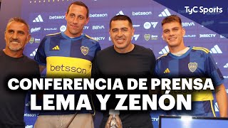 BOCA PRESENTÓ A ZENÓN Y LEMA CON RIQUELME ⚽️ CONFERENCIA DE PRENSA