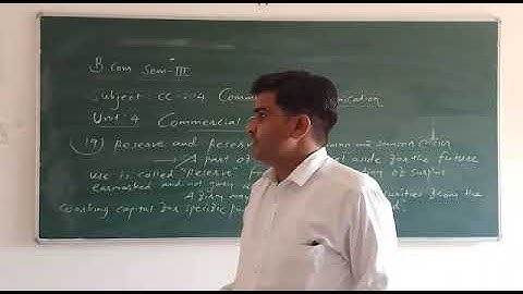 B.Com Sem-3 CC-204 Commercial Communication (Unit-4 Commercial Terms Part-21)