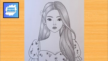 How to Draw Cute Girl Face || Easy girl Drawing Tutorial || beautiful Girl Sketch Art