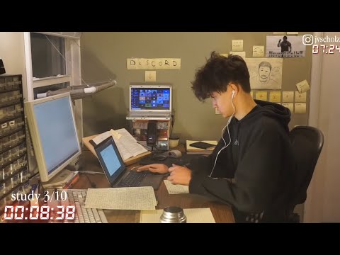 study with me live pomodoro | 12 hours
