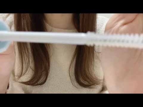 【ASMR】(囁き) メイクアップの詰め合わせの音?/マスカラ/グロス/眉毛手入れ/makeup/메이크업/whispering