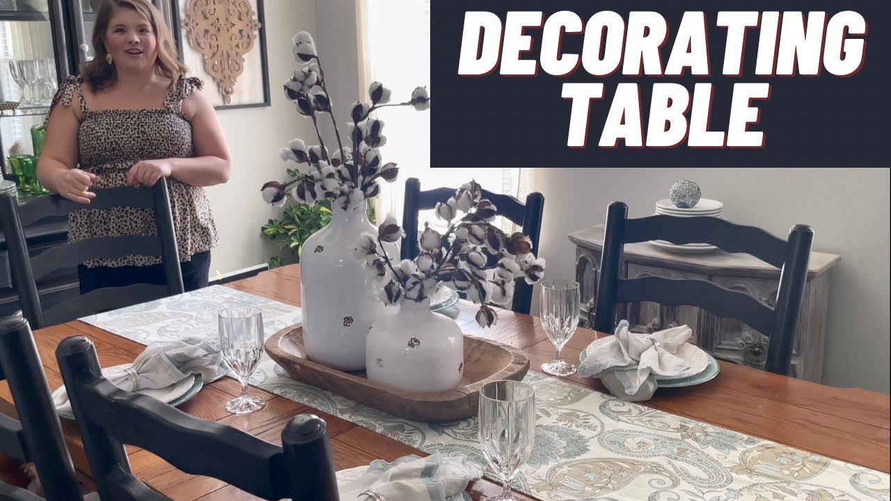 Decorating your dining room table! YouTube