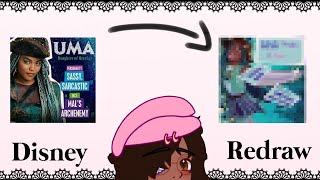 DRAW WITH ME: Redrawing Uma's advertisement poster for Descendants 2! screenshot 4