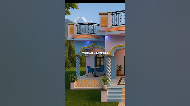 House plan in a village with a beautiful porch that can be built in a low budget #home