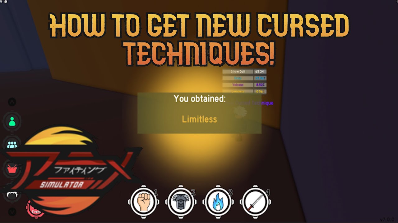 How To Get Cursed Techniques! | Anime Fighting Simulator Roblox - YouTube