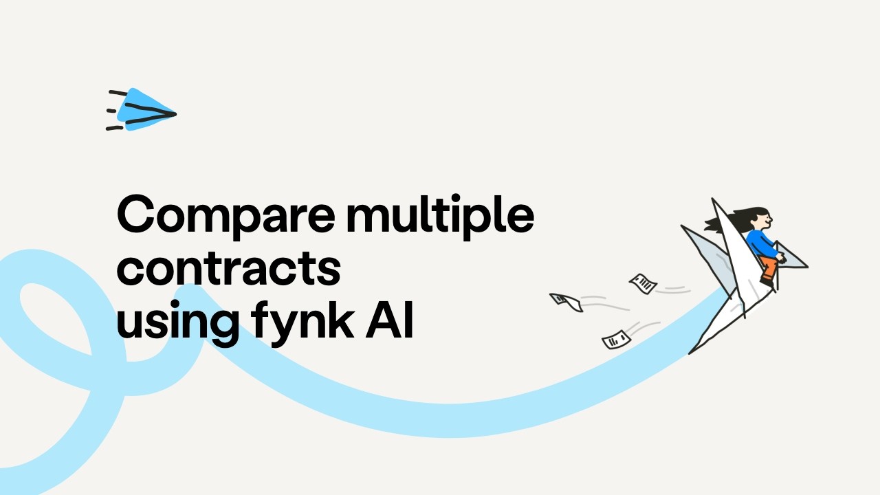 AI contract comparison in seconds with fynk