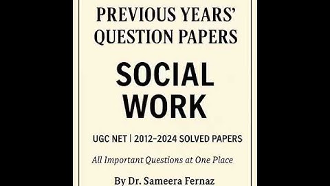 UGC NET Social Work Previous Year Questions with Answers | Paper 2 | 2015–2024