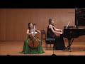 Hee young lim plays robert schumann fantasiestke for cello and pianoop73