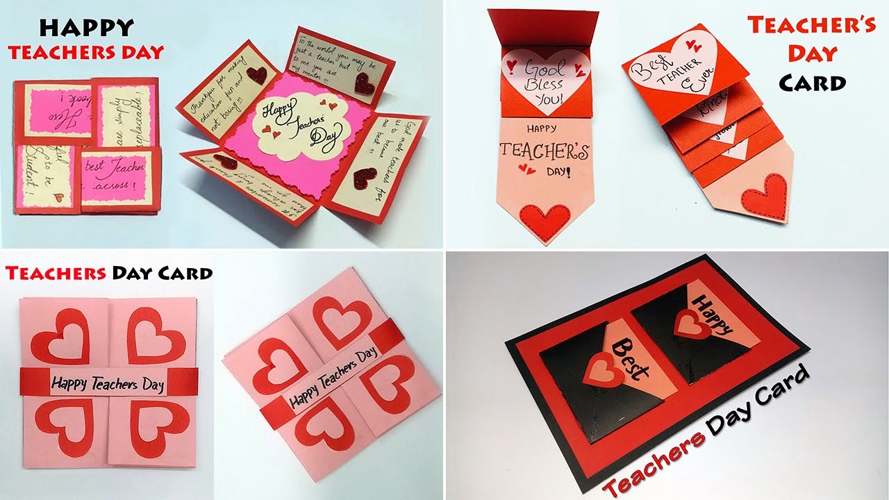 4 Teachers Day Card Ideas Short Videos | Teachers Day Greeting Card