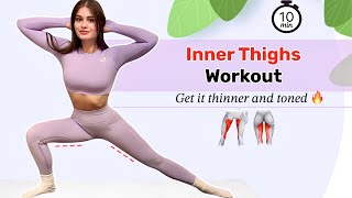 Get Thinner and Toned INNER THIGHS at Home ? 10 Min Inner Thighs Workout | No Equipment