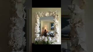 Mirror 🪞 Decor With Shells#diy#homedecor #decortips#mirrordecoration