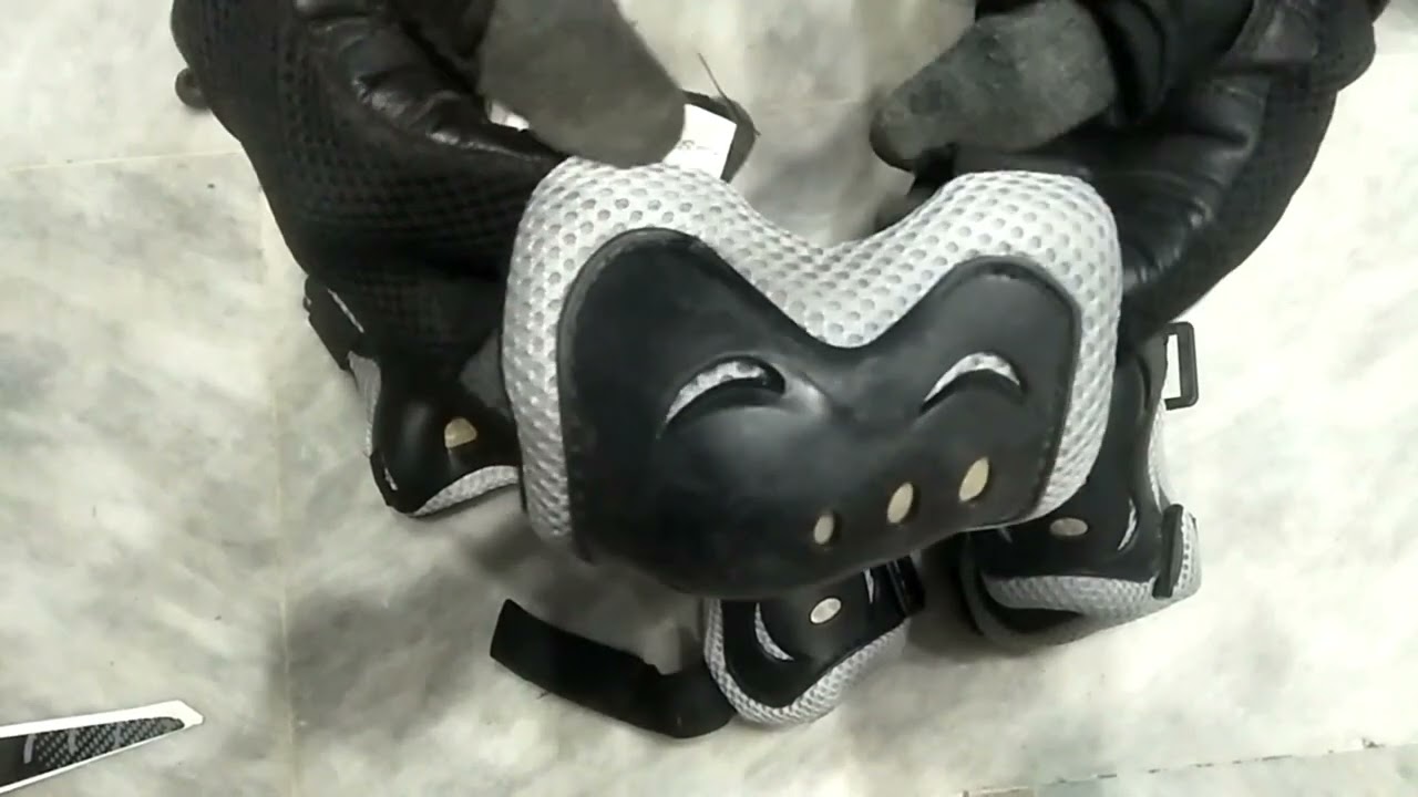 Unique Bargains Skating Bike Skateboard Protective Palm Wrist Elbow Knee Support Red Black Set.