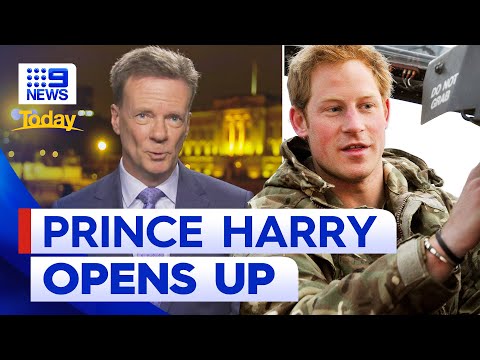 Prince harry opens up about trauma and 'unravelling' after afghanistan | 9 news australia