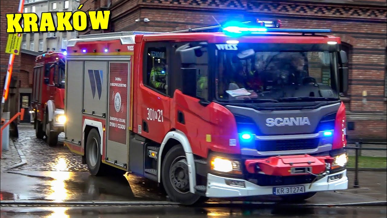 [POLAND] - KRAKOW Fire & Emergency Services (EMS, Police & Transport Authority) responding to calls!