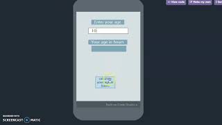 MY app that can calculate your age in hours and  I am exploring it. screenshot 1