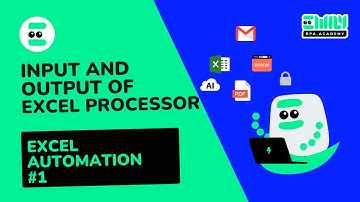 Input and Output in EXCEL PROCESSOR. EXCEL Automation #1 ｜ EMILY.RPA Academy #AI #SOFTWARE