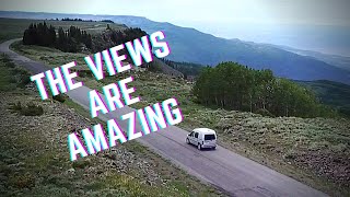 Land&#39;s End Road and the Colorado Grand Mesa in the Small Van Camper Build