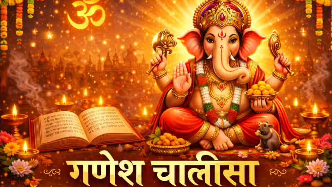 गणेश चालीसा 🙏 | Ganesh Chalisa Fast | विघ्नहर्ता श्री गणेश की चालीसा | Full HD Bhakti 2026