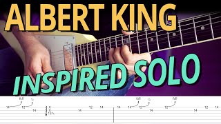 Video thumbnail of "Blues Guitar Solo inspired by Albert King with TABS // DBL 352"