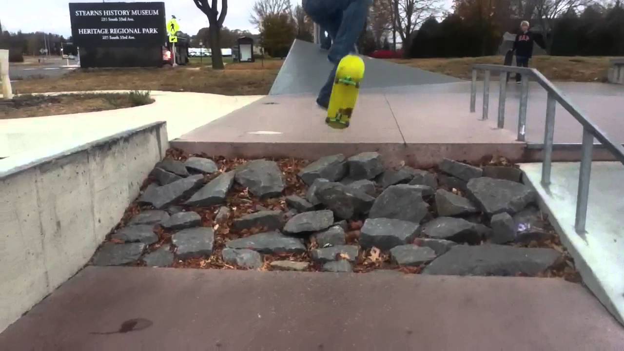An Ollie at St. Cloud skate plaza