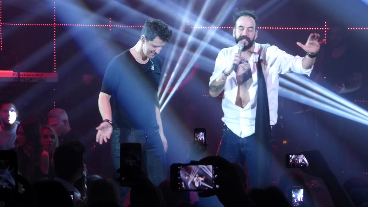 Sakis Rouvas - Panos Mouzourakis -ο Μουζού εύχεται για τα γενέθλια του Σάκη #EstateAthens 05/01/18