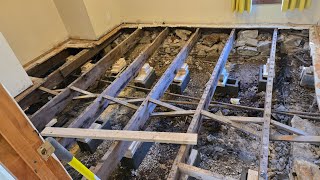 sagging floors in our 1900 sears kit home bungalow