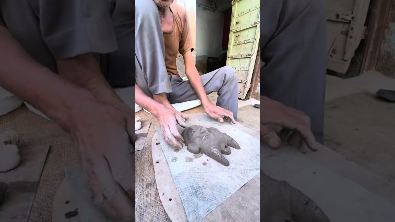 Computer brain without fingers of an illiterate man of 