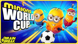Minions World Cup ⚽️ Soccer Brain Break for Kids ⚡️ Coach W screenshot 3