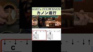 『カノン進行』 この名曲、全部同じ進行です!! #カノン進行 #ギター #弾き語り