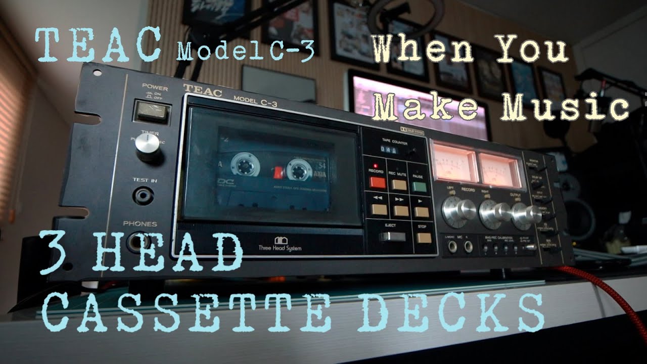 TEAC C-3 Music making using a 3-head cassette deck - YouTube