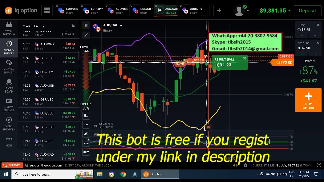 iq option bot 450$ NET PROFIT - YouTube