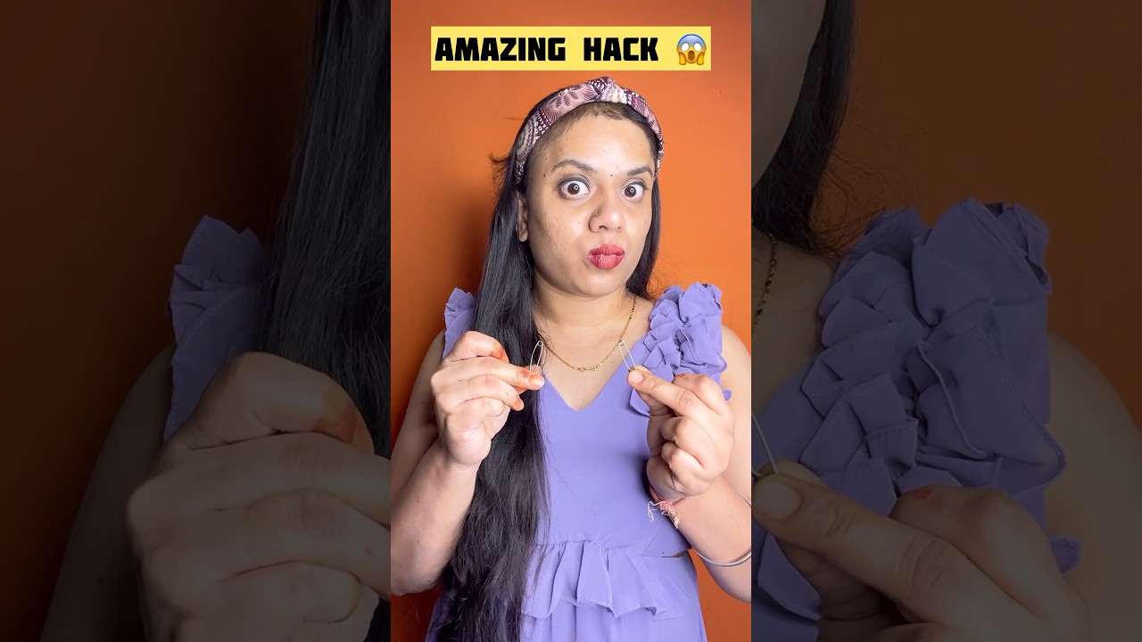 Safety pin hack 😱