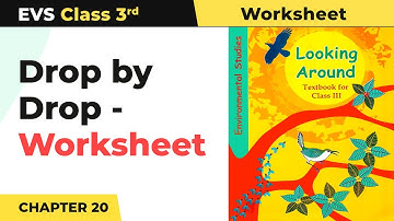 Class 3 EVS Chapter 20 |  Drop by Drop - Worksheet