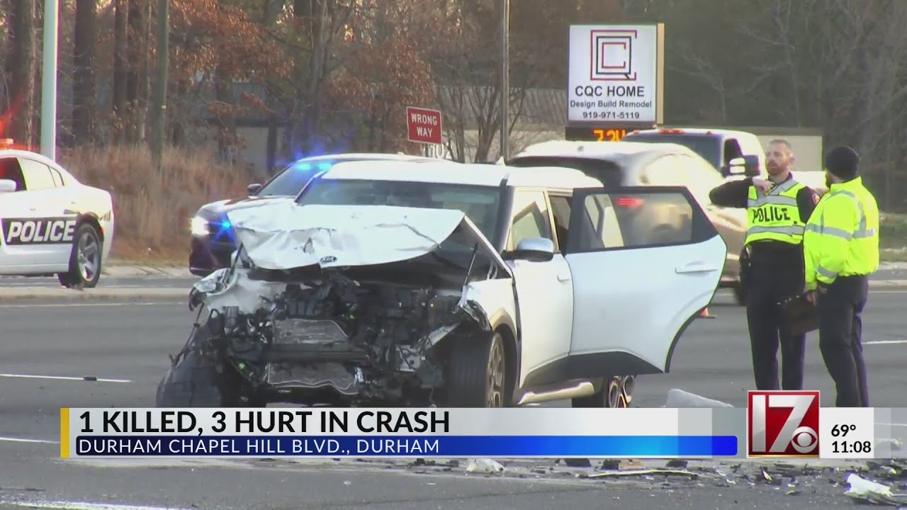 1 killed in Durham crash that ended chase - YouTube