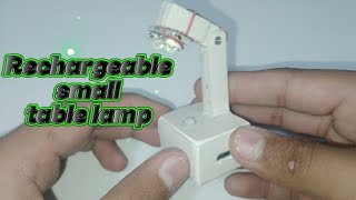 Homemade small table lamp very useful#rechargeable
