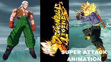 NEW TRANSFORMING TRUNKS AND ANDROID 13!! DB LEGENDS SUPER ATTACK ANIMATION