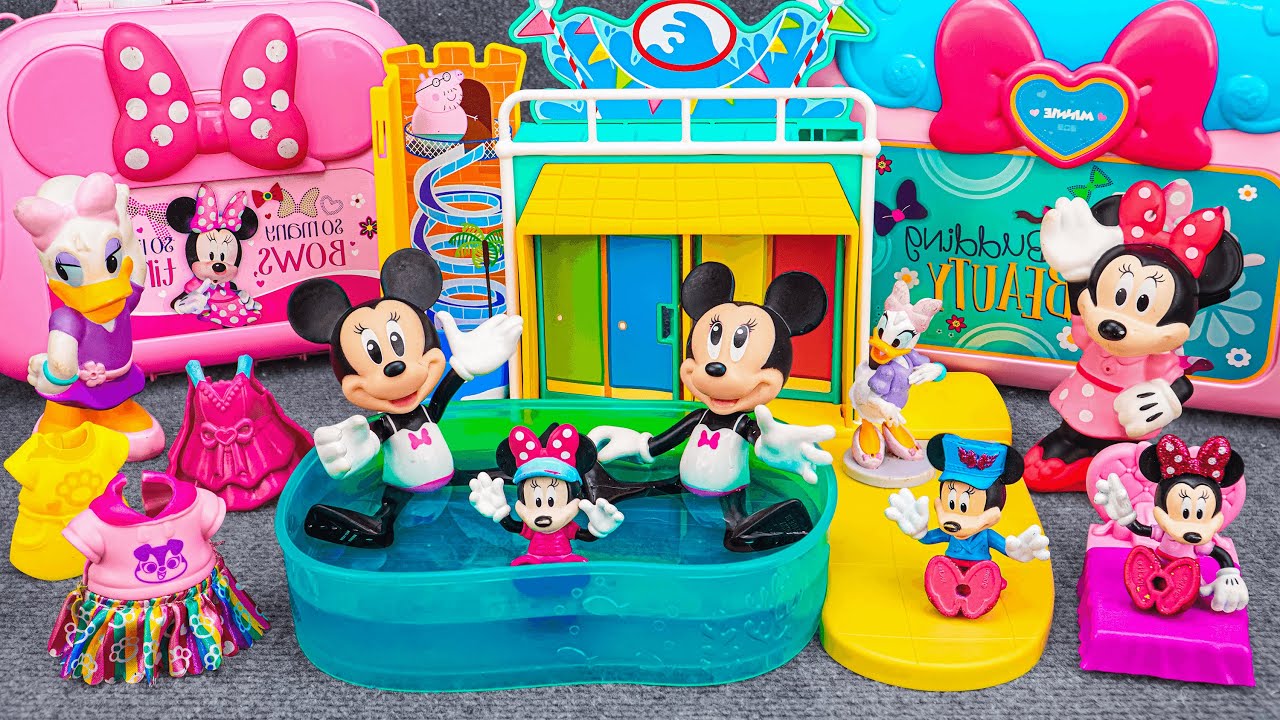 Satisfying with Unboxing Disney Minnie Mouse Swimming Pool Playset | Review Toys ASMR