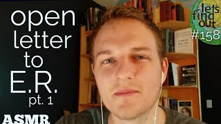 ASMR | Thoughts on ER's We Belong in Nature (Civilization is Cancer)