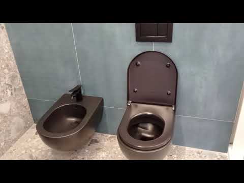 Унітаз підвісний безободковый Італія Flaminia APP з кришкою, видео 3
