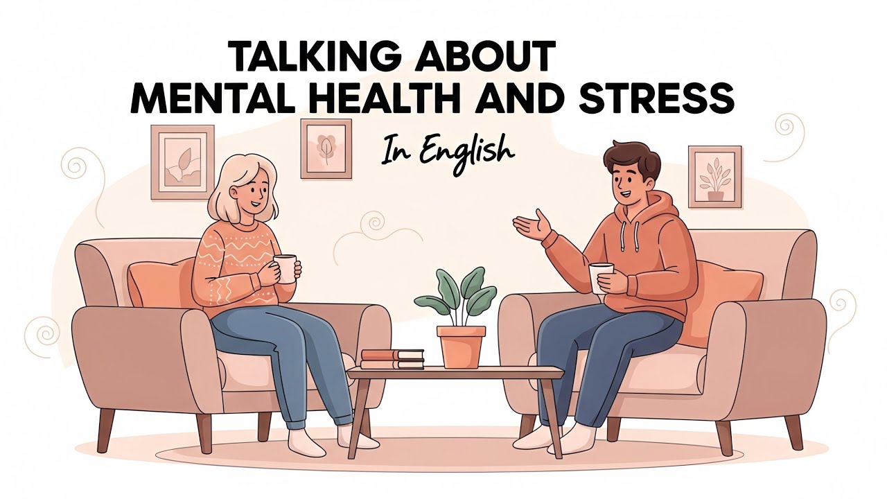 English Podcast for Beginners 💬 | Talking About Mental Health & Stress in English | Dues English