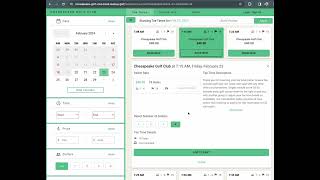 Tee It Up (golfnow) desktop booking engine