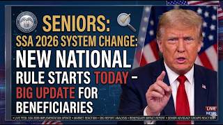 SENIORS: SSA 2026 System Change: New National Rule Starts Today – Big Update for Beneficiaries